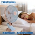 thumbnail image 3 of Moclever 8.66in Oscillating Clip On Fan 2 Speeds Quiet Clamp Fan with 90° Oscillating & Tilting Angle for Home Office Dorms Strollers, 3 of 11