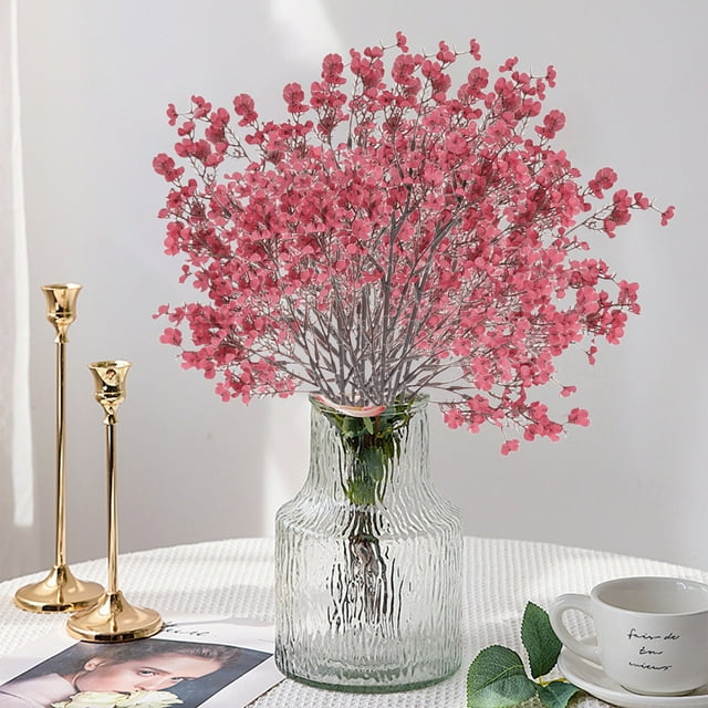Ramas De Cerezo Artificiales 10 piezas de ramas de flores de durazno color carne,flores artificiales de inspiración zen para decoración del hogar,salón de té,boda y fiesta. Rkxzt