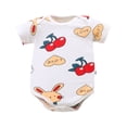 thumbnail image 1 of Akiihool Baby Boy Sports Clothes Unisex Baby Bodysuit, Organic Cotton Short Sleeve Clothes, Ultra Soft Newborn Essentials for Boys & Girls (Red,0-3 Months), 1 of 3