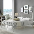 thumbnail image 2 of Complete Metal Queen Size Bed in White, 2 of 5