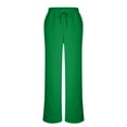 thumbnail image 6 of Posijego Sweatpants for Women Solid Color Lounge Pants Drawstring Elastic Waist Wide Leg Sweat Pants with Pockets, 6 of 10