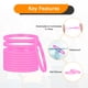 thumbnail image 5 of Uxcell 12Pcs Pulseras de Goma, Pulseras de Silicona de Color Sólido para Deporte/Ejercicio/Baloncesto Hombres Mujeres Adolescentes [Rosa], 5 of 6