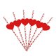 thumbnail image 1 of Pajitas de papel para el Día de San Valentín | Paquete de 24 pajitas desechables con diseños de corazones metalizados para fiestas, bodas, cumpleaños y decoración de manualidades., 1 of 6