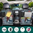 thumbnail image 5 of Three roosters festive firework night Car Seat Back Kick Protectors,29 Pack Kick Mats with Storage Pockets for Vehicles to Protect from Dirt, Mud & Scratches, 5 of 5