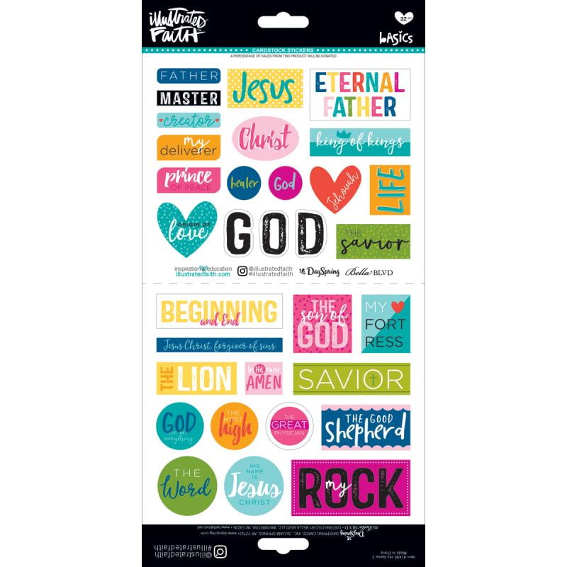 Illustrated Faith Basics Elements Stickers His Name 2