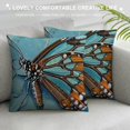thumbnail image 3 of Pillowcase Pillow Cover Set Butterfly Flower Pillow Case Sham Zippered Body, 3 of 5