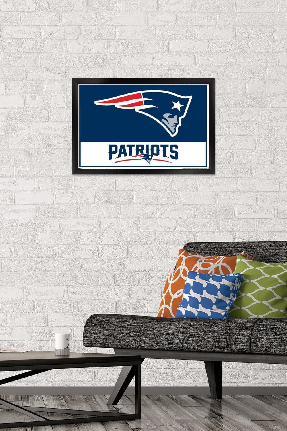 NFL New England Patriots - Logo 21 Wall Poster, 22.375" x 34" Framed