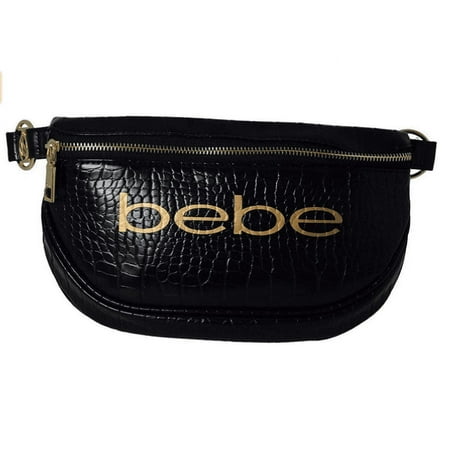 Bebe NEW Josephine Croco Convertible Sling Belt Fanny Pack / Sling Bag Purse