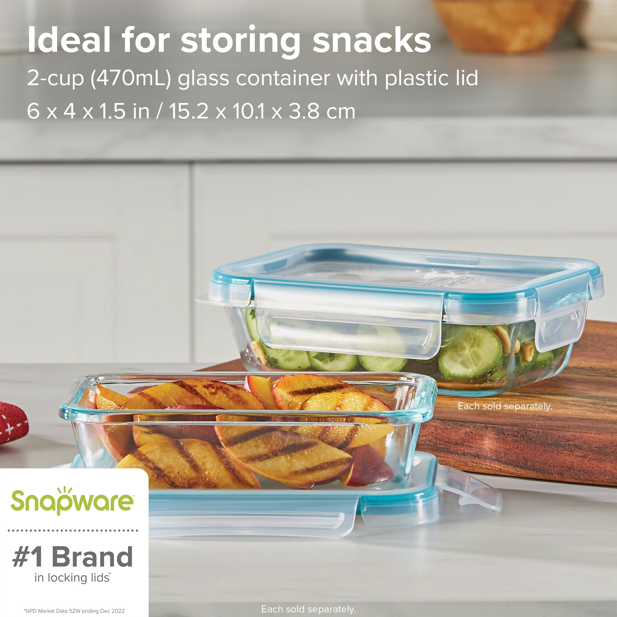 Snapware® Total Solution® Pyrex® Glass Square Storage Container with Lid,  950 mL - City Market