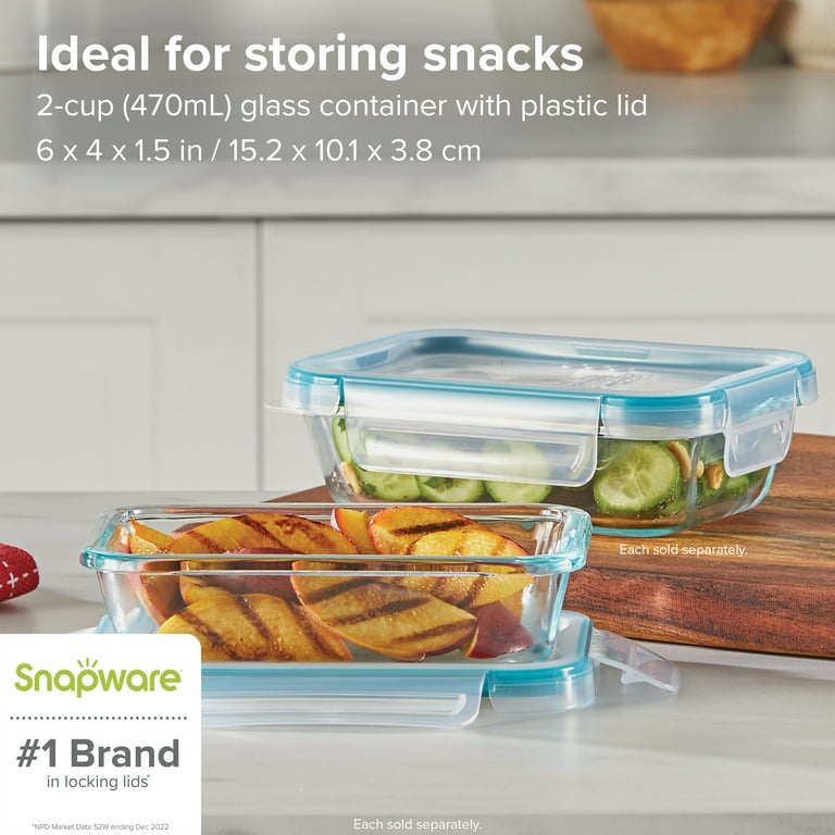 Snapware 2-cup Food Storage Container made with Pyrex Glass