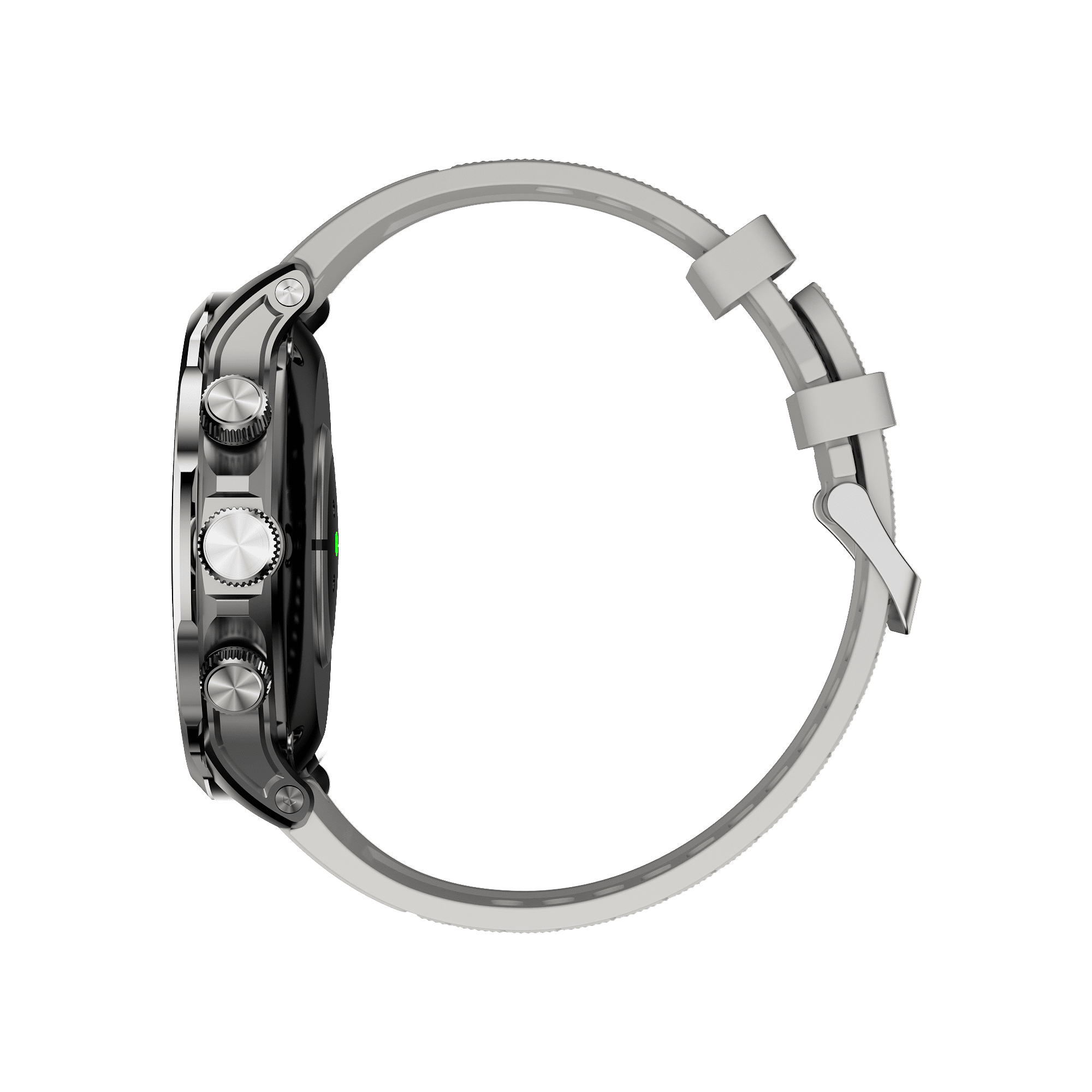 E EYAFA Android System Smart Watch H18Pro with 3GB RAM and 32GB ROM 1.95 inch AMOLED Screen 1880mAh Battery for Men and Women-Silver