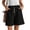 Black, variant on MDUKONU Women's Classic Linen Shorts Quick Dry Slim Fit Fade Resistant Black XL