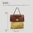 thumbnail image 3 of Mochila estilo preppy, bolsos de diseñador de lujo para mujer, novedad de 2023, en lona de PU, bolso de mano con asa superior, bolsos de hombro medianos vintage, 3 of 4