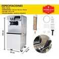 thumbnail image 3 of Maquina Helado Suave Nieve Comercial Yogurt Movil 3 Sabores, 3 of 7