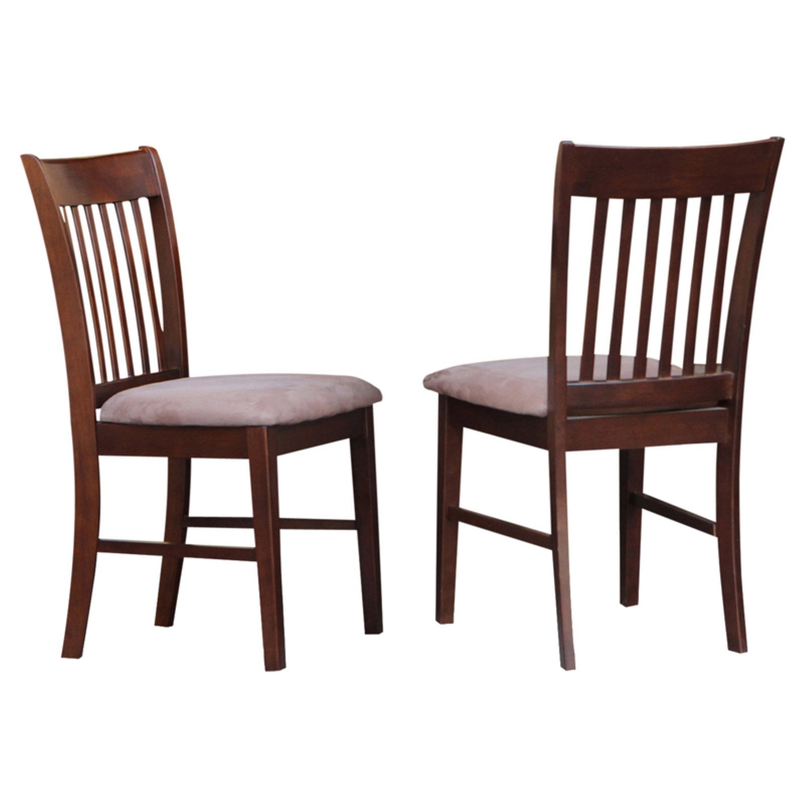 East West Furniture Norfolk Dining Chair with Microfiber Seat Set of