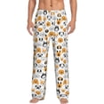 thumbnail image 2 of Lsque Dog Faces Print Men's Pajama Pants, Lounge Pant - Comfortable Home Wear,Elastic Waistband, Stylish Design-Large, 2 of 9