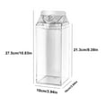 thumbnail image 3 of Ycandiee Milk Carton Water Bottle, Clear Plastic Milk Bottle, Portable Leakproof Juice Bottle for Outdoor Sports Travel Camping, 3 of 7
