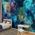 thumbnail image 2 of Peel and Stick Wallpaper Waterproof Abstract star field space watercolor Wall Mural Decor Self Adhesive and Removable 100in x 144in, 2 of 8