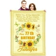 thumbnail image 4 of 50Th Birthday Gift, Birthday Blanket, 50Th Friendship Throws Blanket Gifts Birthday, Birthday Blanket for Women Daughter Grandma, Ladies Gifts for Birthday, Happy Birthday Friend Gift, 4 of 5