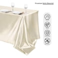 thumbnail image 4 of Maplenight Premium Solid Color Glossy Satin Tablecloth – Customizable for High-end Hotels, Banquets & Weddings Beige, 4 of 5