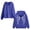 Blue, variant on Sequin Angel Wings Hoodie Women Trendy Long Sleeve Zip Up Sweatshirt Baggy Drawstring Sweat Shirt With Pocket Blue Size S