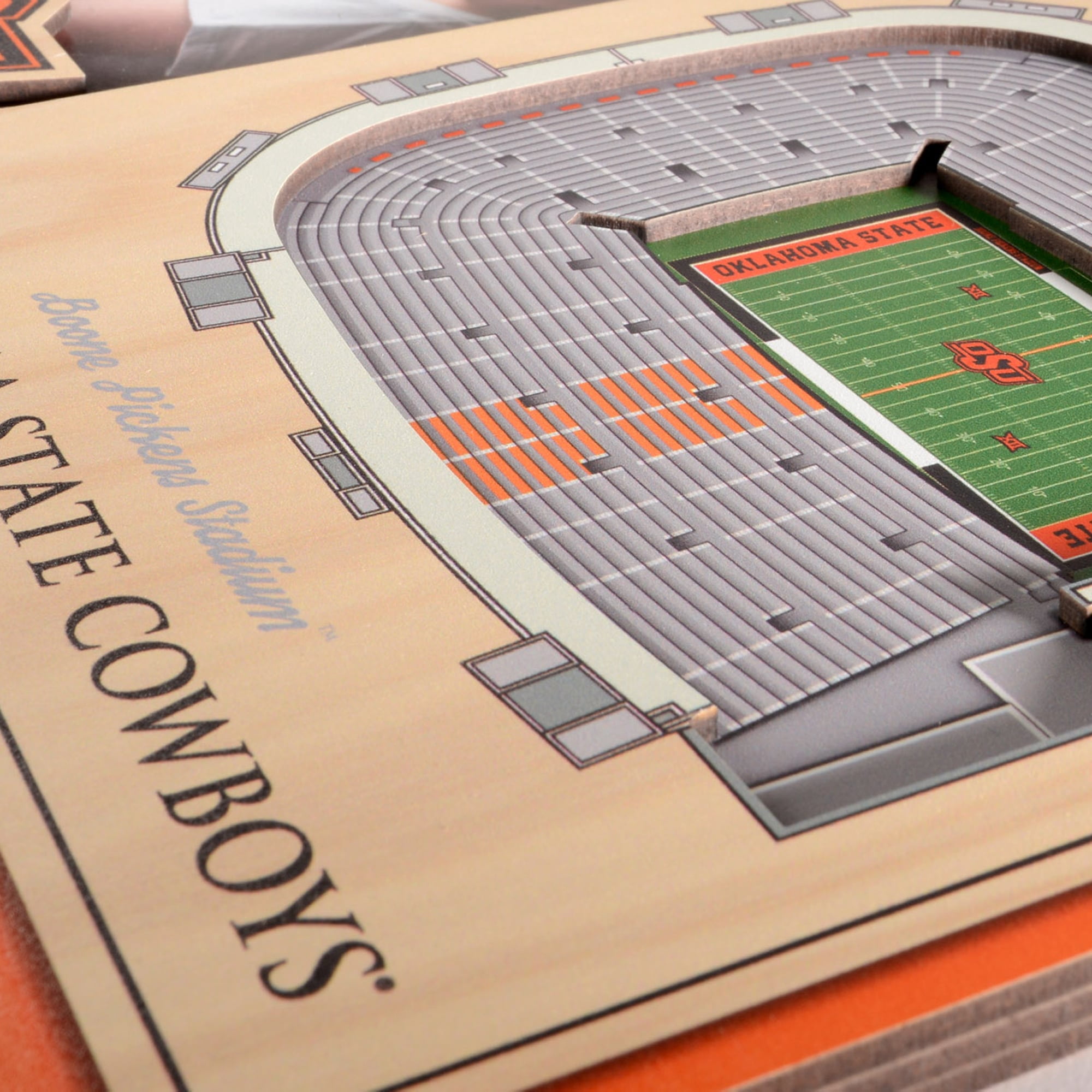 IDNA Oklahoma State Cowboys 3D StadiumViews Picture Frame