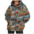 thumbnail image 1 of EHQJNJ Sweat à Capuche Oversize pour Femmes, Imprimé Camouflage, Col Rond, Manches Longues, Pull Graphique, 1 of 5