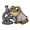 QHXZ4241, variant on Cartoon Frogs Chemist Lapel Pin with Microscope and Tests Tube Designs Science Theme Accessory for Enthusiasts