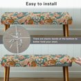 thumbnail image 5 of FUIALDOLG Stretch Dining Bench Cover Paisley Floral Print Anti-Dust Removable Bench Covers Slipcover Washable Bohemian Seat Cushion Protector for Bedroom, Kitchen, Hotel, Banquet, 5 of 7