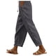 thumbnail image 1 of Pantalones holgados con cintura elástica y hebilla lateral de color liso para mujer - Pantalones informales de poliéster con bolsillos traseros, tallas S-XXL, 1 of 7