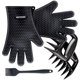 thumbnail image 2 of Juego de guantes para barbacoa, juego de garras de carne para barbacoa a prueba de agua, kit portátil de cepillo para hornear, 5pcs / set tholdsy HA005329-02, 2 of 7