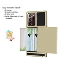 thumbnail image 7 of Mignvoa Galaxy Note 20 Ultra Case With Credit Card Holder Slim Armor Dual Layer Hybrid Heavy Duty Protection Shockproof Anti-Scratch Wallet Case For Samsung Galaxy Note 20 Ultra 6.9 inch (Gold), 7 of 7