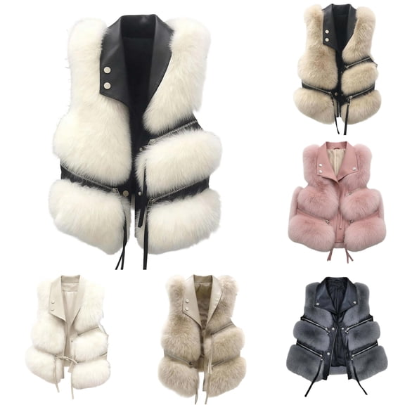 HCYSFG Womens Textured Vest Stand Collar Button Front Sleeveless Cropped Fit Soft Layering Jacket Winter Casual Everyday Tops
