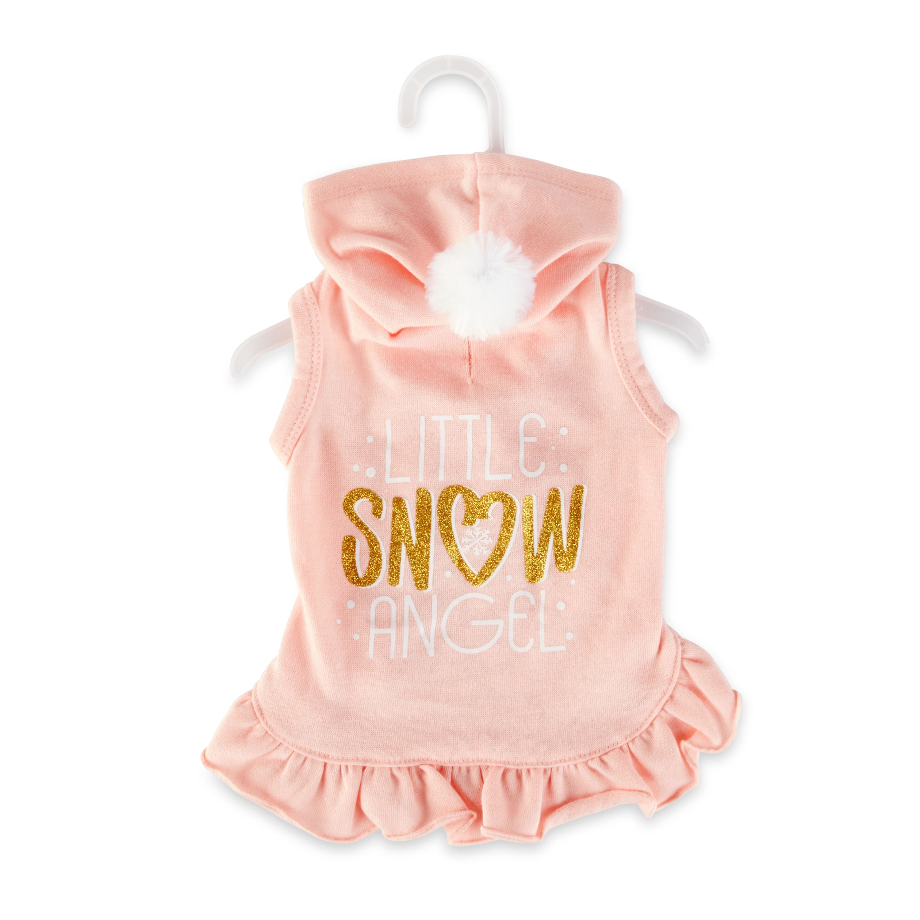 Vibrant Life, Dog and Cat Clothes, Little Snow Angel Pet Hoodie, Pink, XS
