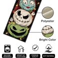 thumbnail image 2 of Halloween Jack O Lantern Pumpkin Table Runner, Jack Green Monster Sally Ghost Kitchen Dining Table Decoration, Funny Holiday Indoor Outdoor Home Decor Party Supply 13 x 48 Inch, 2 of 7