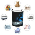 thumbnail image 6 of ZICANCN Wolf Logo Laundry Basket Organizer - Dirty Clothes Hamper for Bathroom Kids Girls Boys Laundry Hamper Small, 6 of 8