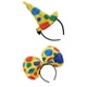 thumbnail image 1 of 2x Polka Dot Sombrero Diadema Jester Hairband Disfraz Fancy Pty Baoblaze Sombrero de bufón de payaso, 1 of 8