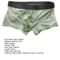 thumbnail image 7 of zeranth Mid-Rise Elastic Waistline Men Panties Simple Patchwork Color U Convex Shorts Briefs, 7 of 7