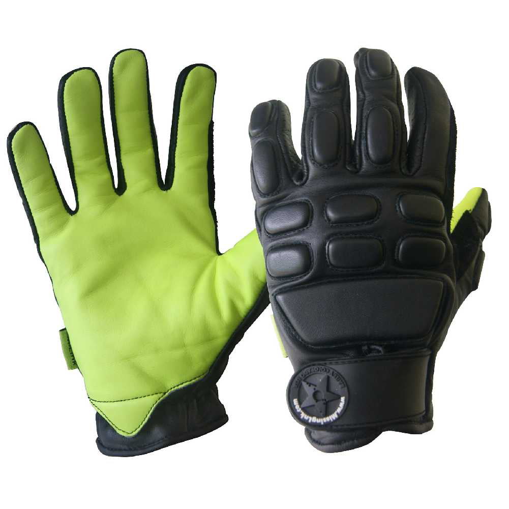 UNLINED POLICE-MILITARY TACTICAL-Mechanics Deerskin Leather Gloves-Black-MEDIUM