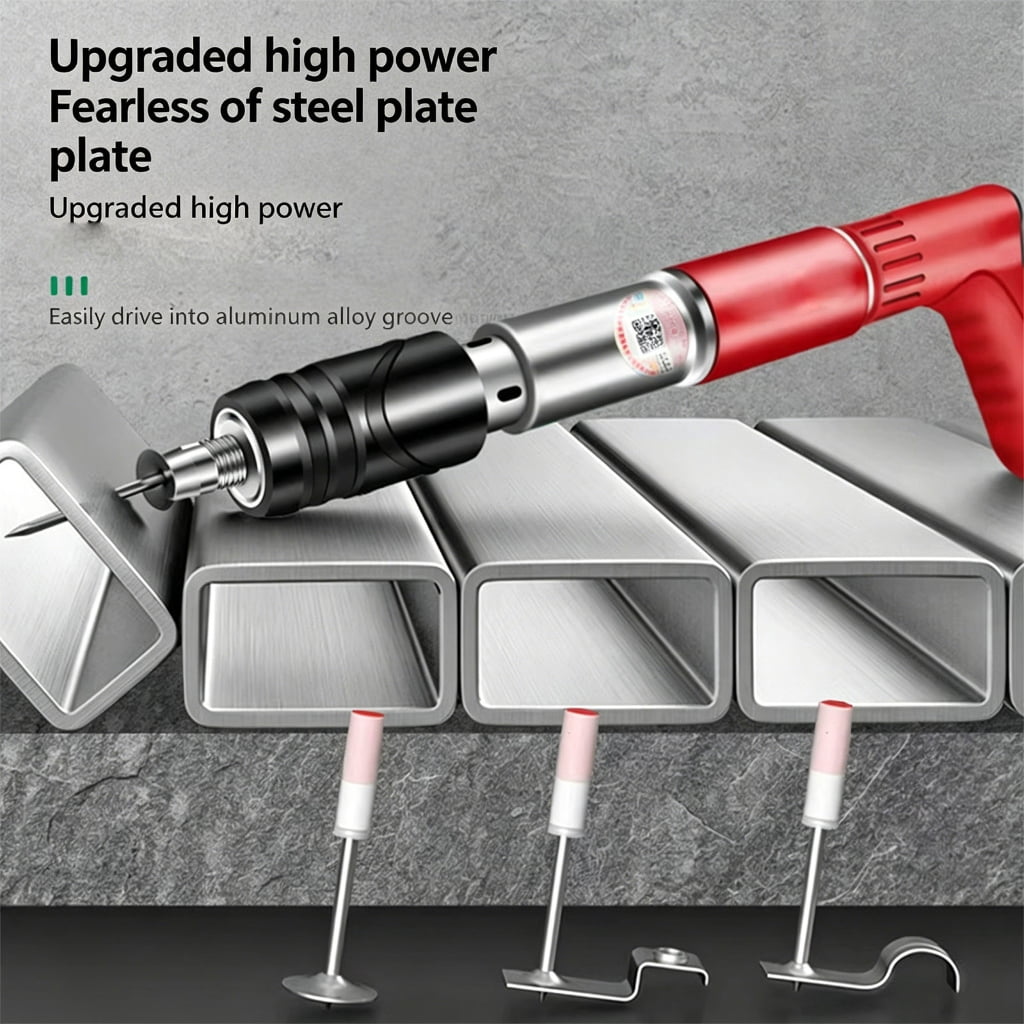 Miiottaa Professional Muffled Nail Guns Tool With Depth Adjustment For Concrete Wood Working For Construction And Decoration