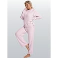 thumbnail image 5 of DAKIMOE Womens Pajama Sets Long Sleeve Pajamas 2 Piece for Women Fuzzy Fleece Lounge Set Outfits Casual Sleepwear Loungewear Sweater PJS, 5 of 8