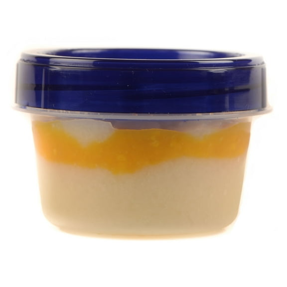 [6 PACK] 4oz Baby Food Twist Top Storage Containers - Airtight Plastic Food Storage Canisters with Twist & Seal Lids, Leak-Proof - Reusable, Stackable, BPA-Free Snack Containers