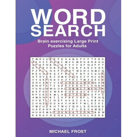 Word Search : Brain Exercising Large Print Puzzles For (Best Way To Exercise Brain)
