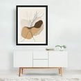 thumbnail image 2 of Whimsical Floral Line Art - Line Drawing Abstract Minimalist Modern Art Boho Nature Botanical Surrealism Black Framed Wall Art Print 16 x 20 inches, 2 of 3