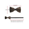 thumbnail image 3 of CORBATA DE LAZO AJUSTABLE DE VELVET PARA HOMBRES INSPIRE CHIC PARA PROM Y BODA TUXEDO TALLA ÚNICA COLOR MARRÓN OSCURO, 3 of 4