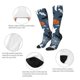 thumbnail image 3 of Fotbe Halloween Calcetas Divertidas Estampadas para Hombre y Mujer, Calcetas de Algodón hasta la Rodilla para Caminar, Correr, Enfermería y Embarazo, 3 of 6