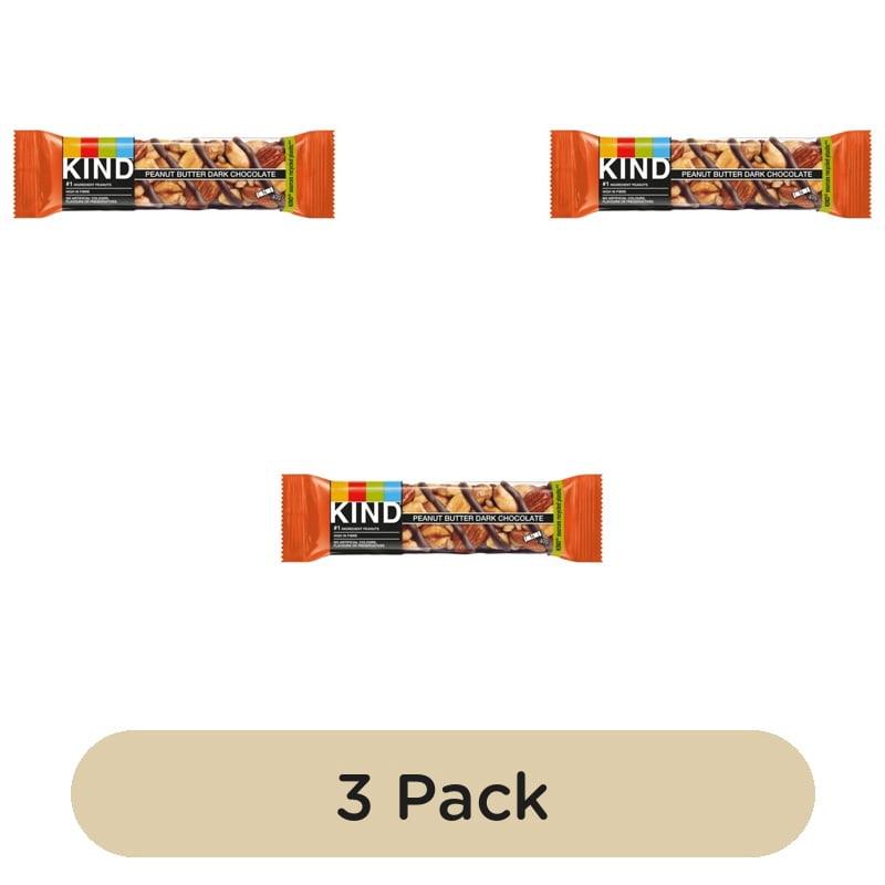 KIND Peanut Butter & Dark Chocolate Snack Bar 40g, British Import (Pack of 3)