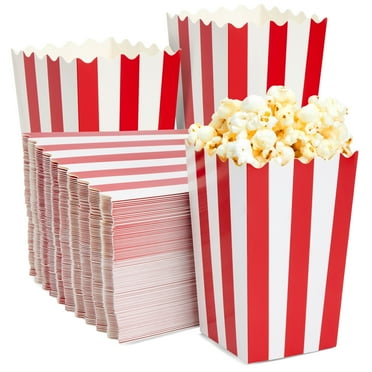 24pcs Popcorn Boxes Holder Containers Cartons Paper Bags Dot Design ...