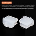 thumbnail image 4 of 25pcs Laptop DP Port Duct Covers Caps Silicone Plugs Protectors for Mini Display Port Female End, Clear, 4 of 4
