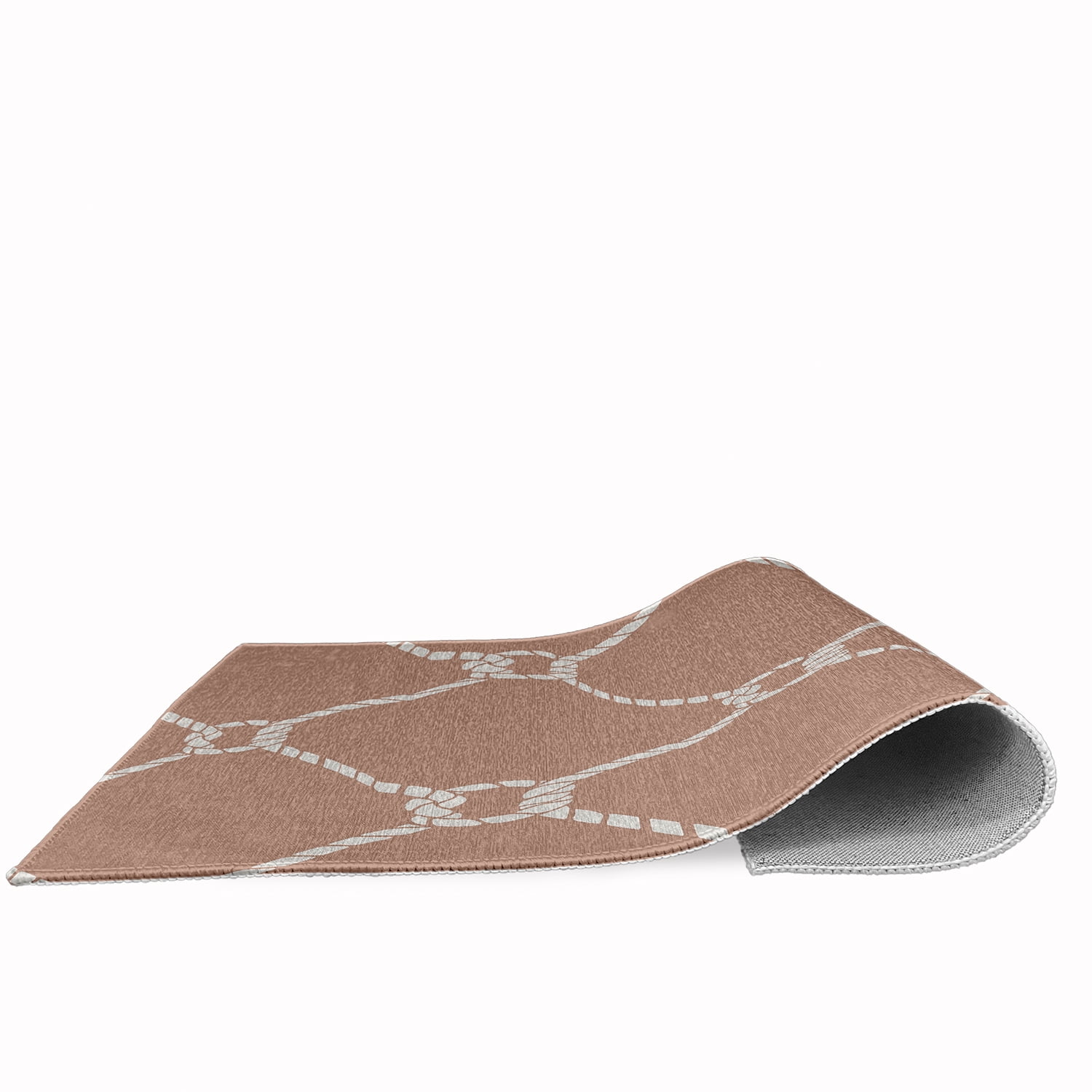 Simply Daisy 2' x 3' Ahoy! Nautical Chenille Rug, Mauve